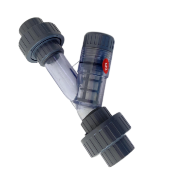 Industrial Y-Type Filter Transparent PVC material Strainer