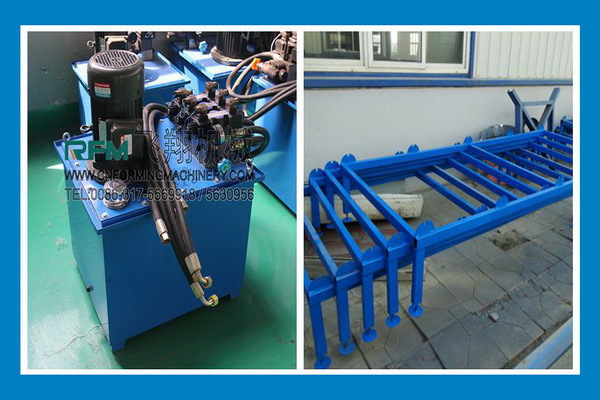 Color steel Glazed tile roll forming machine on line