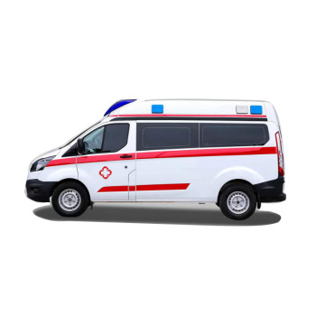 Ambulância de emergência do Ford Medical Hospital de primeiros socorros