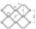 Duurzame screening aluminium mesh schermrol, diamantrooster