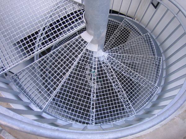 Galvanized Steel Stairs Spiral Staircase For Building Projects