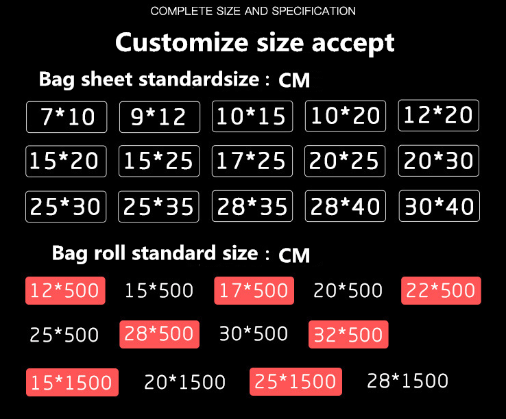 PA/PE material vacuum bag on roll,Vacuum Pouch