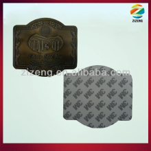 embossed metal labels for wine metal label