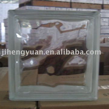 clear cloudy glass blocks