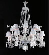 Modern fabric shade crystal baccarat kronleuchter