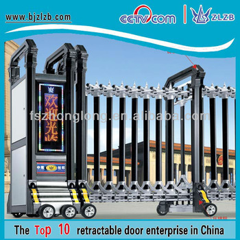 Main gate design iron fencing gate sliding door motor gate