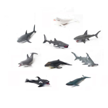 eco-friendly vinyl shark pet toys set