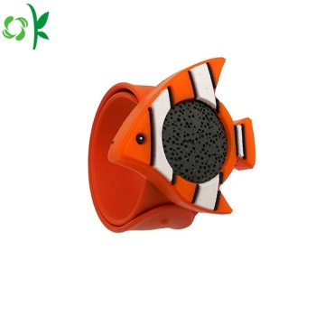 Bracelet insectifuge en silicone pour poissons de dessin animé pour enfants