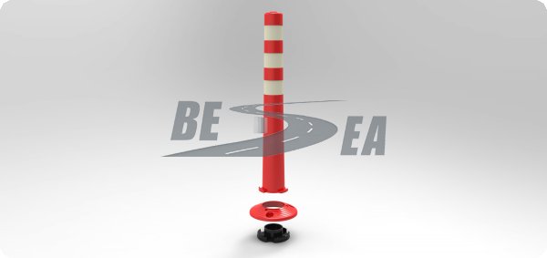 PU Plastic Ultra Durable Assemble Road Flexible Bollard