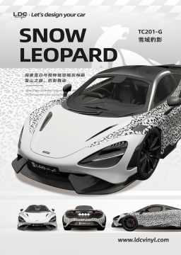 Snow Leopard Crystal painting Camouflage Vinyl Wrap