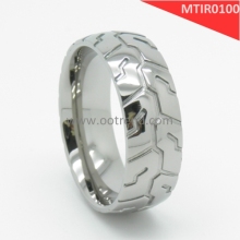 Pure titanium grade 2 tire tread ring