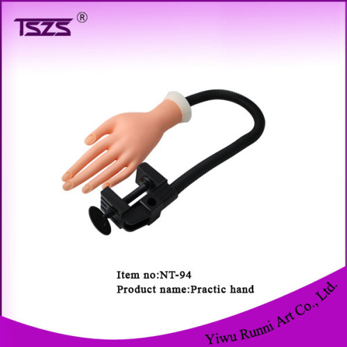 Practical Soft Nail Practice Training Hand Tool with Flexible Holder Stand