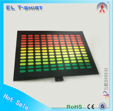 Attractive sound active el tshirt music active el tshirt ladies el t-shirt