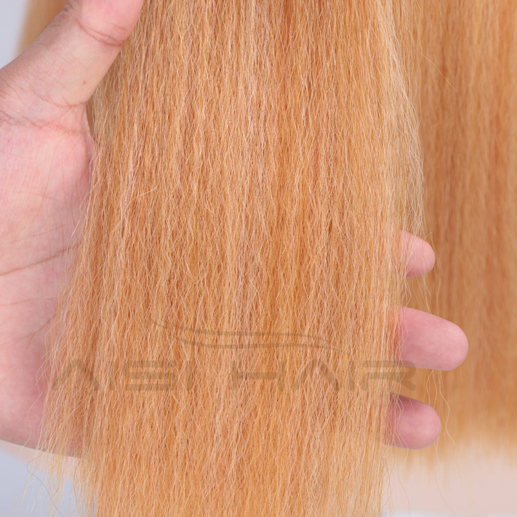Aisi Hair Synthetic Yaki Middle Part Short Bob Wigs Brown Color Heat Resistant Synthetic Fiber Machine Made Wigs for Women