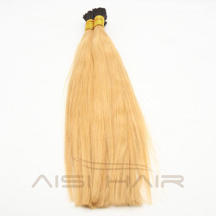 Aisi Hair Unwefted Bulk Hair for Braiding 100% Unprocessed Raw Peruvian Human Hair Bulk