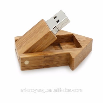 Wooden house flash disk usb novel design pen drive
