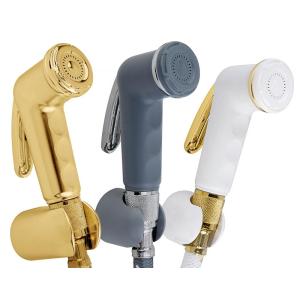 Free Pressing Hand Bidet Shattaf Einstellbare 2 Wasserdurchfluss Sprayer, Premium Edelstahl Windel Sprayer Bidet Set