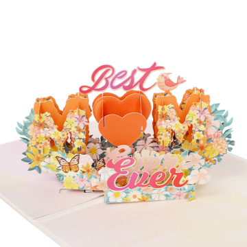 3D Mothers Day Pop Up Music Greeting Card