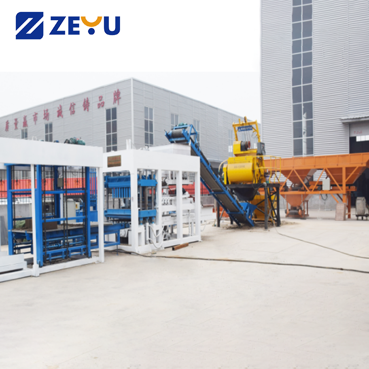 QT8-15 Fully automatic cement hollow concrete block machine