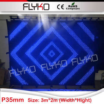 P35mm led light black curtain