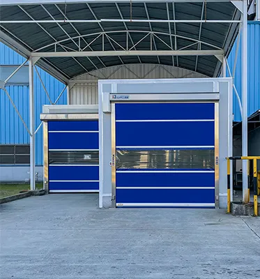 Car Wash High Speed Opening 2.0m/S PVC Plastic Roller Shutter Automatic Door