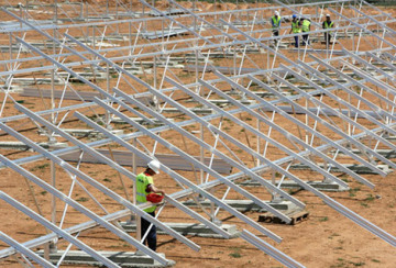 Ground mounting brackets for solar pannel installation