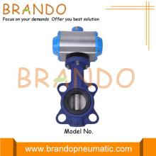 Soft Seat Pneumatic Actuator Wafer Butterfly Valve 2''