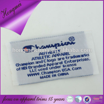 Heat cut personal brand woven labels