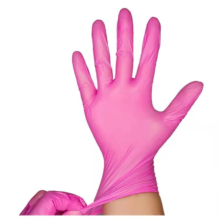 Cheap Black Powder Free Blended Nitrile Vinyl Synthetic Rubber Latex Nitrile Gloves Work Safety Touchntuff Lab Gloves