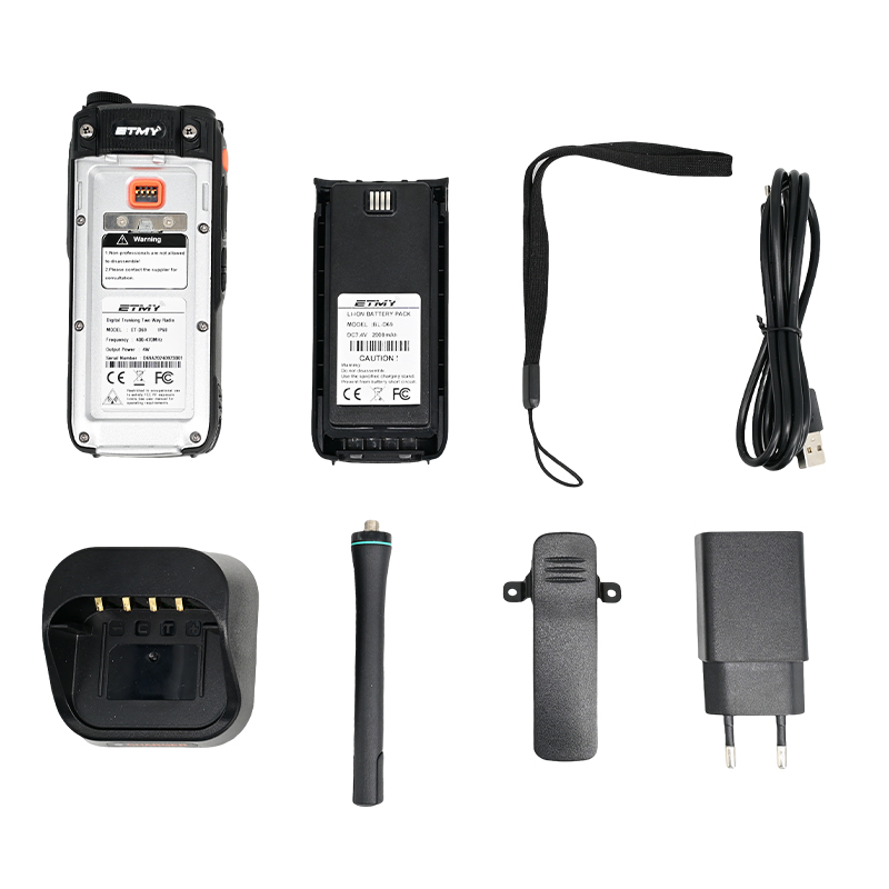 NXDN VHF/UHF Digital & Analog Portable Radios ET-D69 Walkie Talkie Handheld