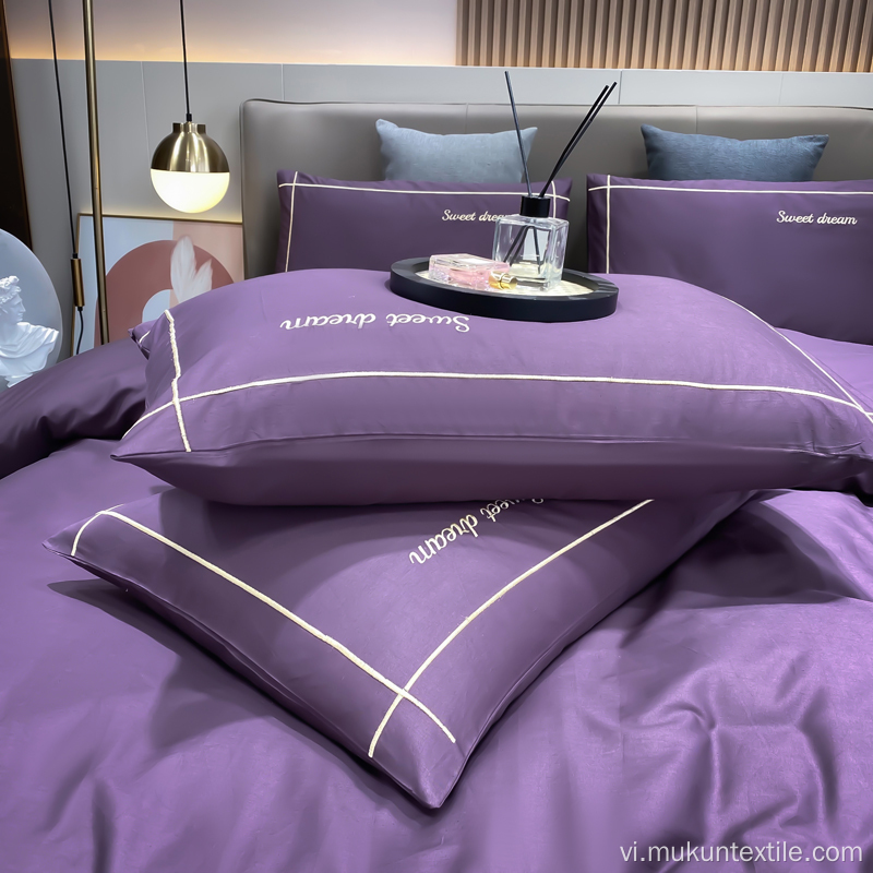 Phong cách châu Âu sang trọng được in 100% bộ giường bông