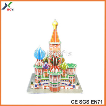 3D DIY Gift Windows Model in House Puzzle Beautiful House Model