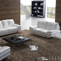 3pcs Contemporânea Branco Sofá De Couro Set Designs