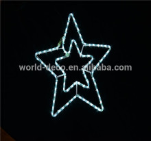 LED holiday decoration motif light / LED rope light motif bells / LED outdoor christmas star motif lights