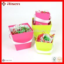 rigid trapezoidal gift basket box