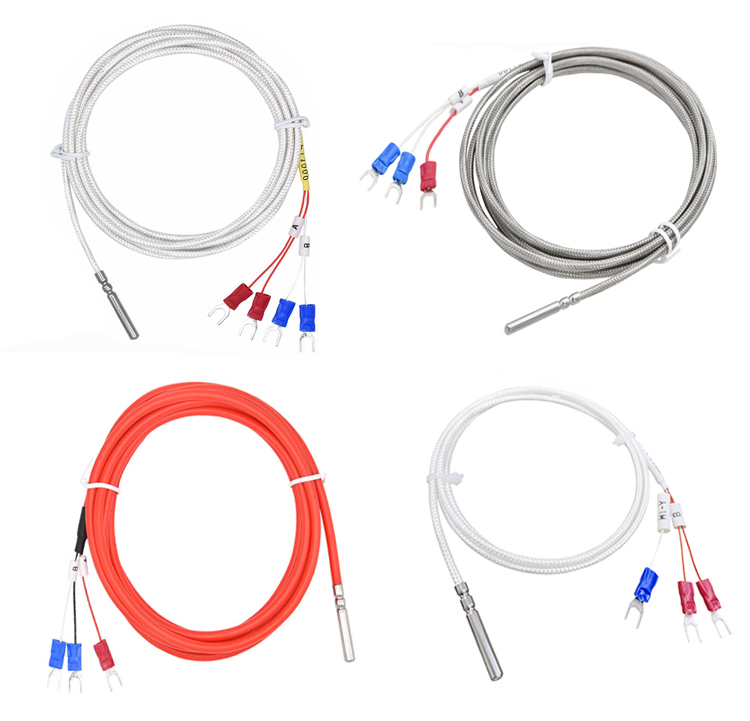 china manufacture 3 wire industry k type rtd thermocouple temperature sensor PT100