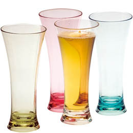 Reusable plastic tumblers 300ml clear