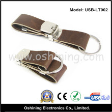 Leather USB Disk on Key (USB-LT002)