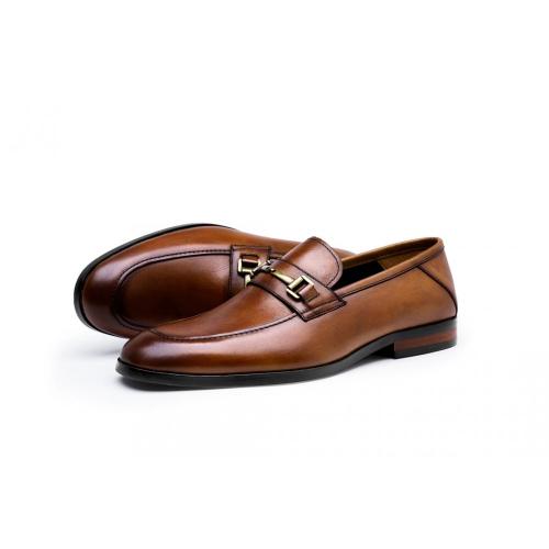 Bit Shoes de cuero genuino para hombres