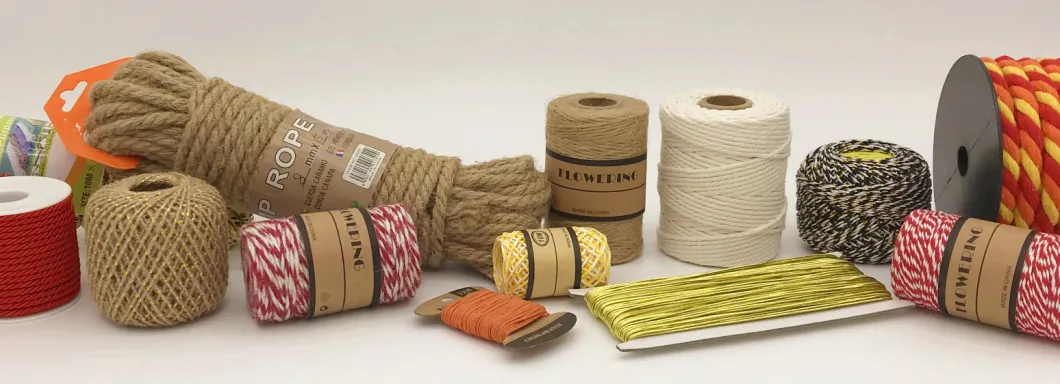 High Quality 100% Natural Twisted Jute Hemp Twine Hemp Packing Decoration Gardening Craft Rope 4mm for Sale