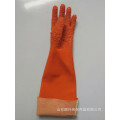 Granuli di PVC arancione Guanti impermeabili 60cm