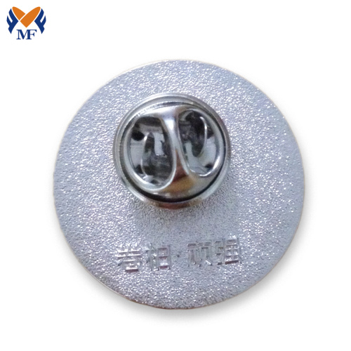 Metal Logo Round Badge Holder For Handbags