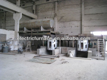 aluminum melting furnace and holding furnace