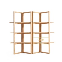 Industrial Wooden Cube Bookshelf - Storage Shelves and Display Unit