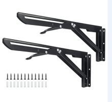 Stainless Steel Wall-Mounted Folding Shelf Brackets