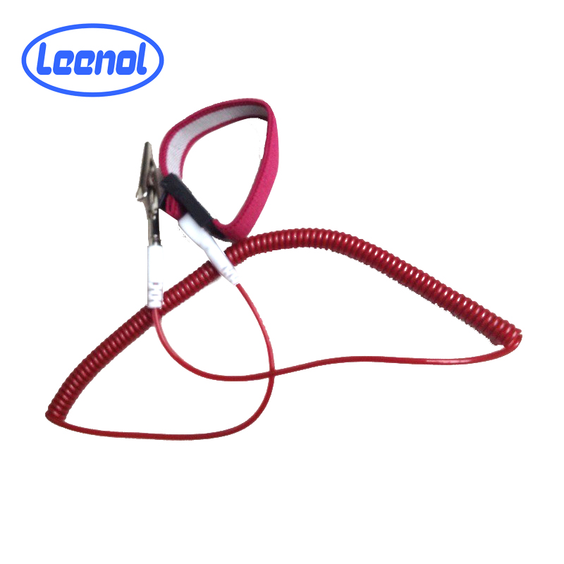LN-1106 Red Antistatic Crocs Thin Band ESD Wrist Straps Bracelet