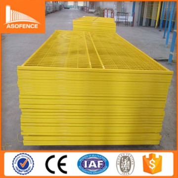 yellow canada temporary fence/spray yellow color temporary fence panel