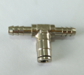 Kelengkapan tembaga Air-Fluid Hose Barb Tee Fittings.