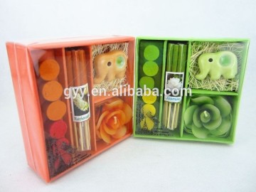 Sets of Scented candles Gift Box with PVC Lid