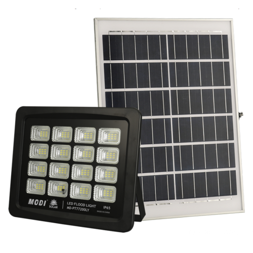 Bright outdoor LED solar flood light